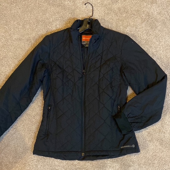 $220 MERRELL | All Season Black Quilted Trail Jacket women’s XS - Picture 5 of 10